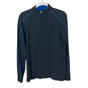 Tasc Bamboo 1/4 Zip Men’s Sz Medium Performance Technology Black Long Sleeve